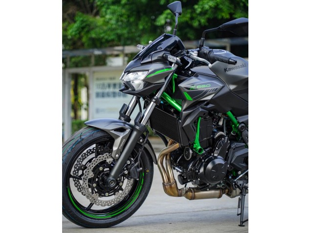 Billige Kawasaki Ninja Z650 Motorrad Verkleidung 2020-2023 - Schwarz Grun