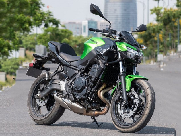 Billige Kawasaki Ninja Z650 Motorrad Verkleidung 2020-2023 - Grun Schwarz