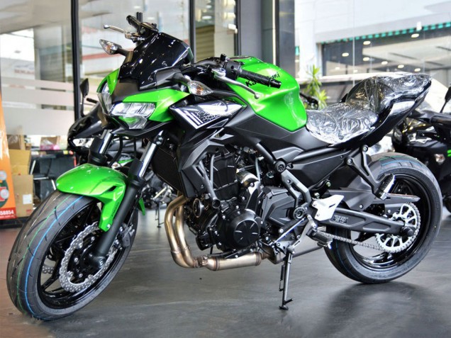 Billige Kawasaki Ninja Z650 Motorrad Verkleidung 2020-2023 - Grun Schwarz