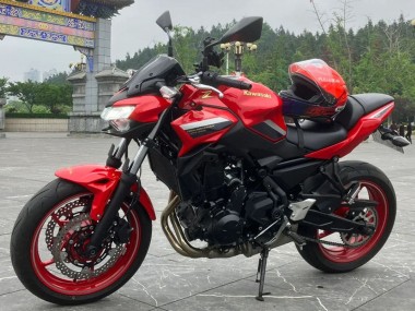 Billige Kawasaki Ninja Z650 Motorrad Verkleidung 2020-2023 - Rot Schwarz