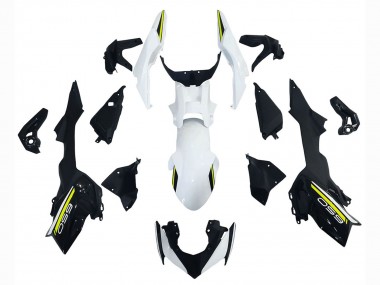 Billige Kawasaki Ninja Z650 Motorrad Verkleidung 2020-2023 - Weiss Schwarz Grun