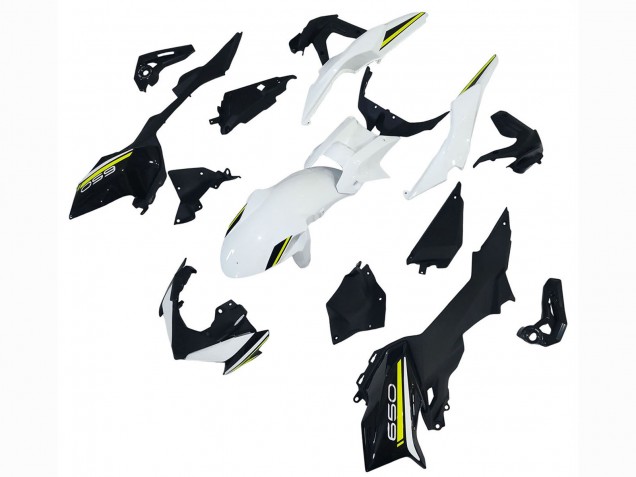 Billige Kawasaki Ninja Z650 Motorrad Verkleidung 2020-2023 - Weiss Schwarz Grun