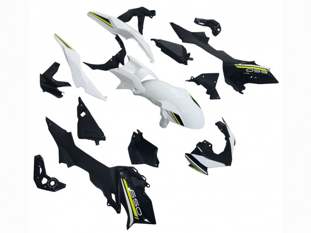 Billige Kawasaki Ninja Z650 Motorrad Verkleidung 2020-2023 - Weiss Schwarz Grun