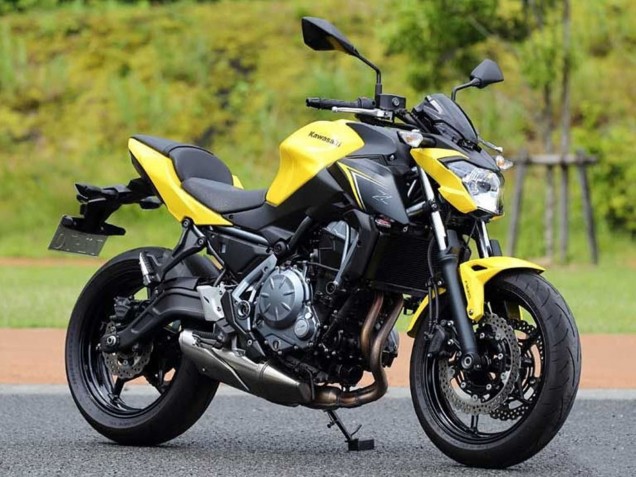 Billige Kawasaki Ninja Z650 Motorrad Verkleidung 2017-2019 - Gelb Schwarz
