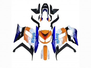 Billige Kawasaki Z1000SX Motorrad Verkleidung 2010-2016 - Orange Weiss Blau Schwarz