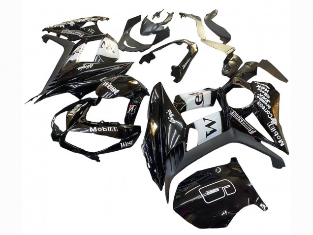 Billige Kawasaki Z1000SX Motorrad Verkleidung 2010-2016 - Glanzendes Schwarz Gold Weiss Mobil West