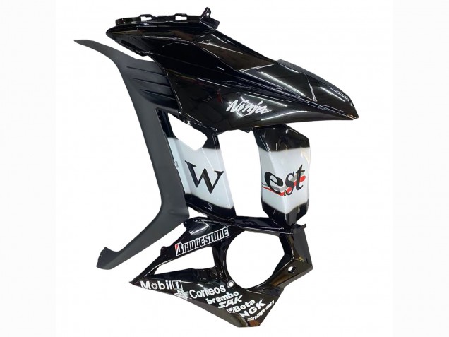 Billige Kawasaki Z1000SX Motorrad Verkleidung 2010-2016 - Glanzendes Schwarz Gold Weiss Mobil West