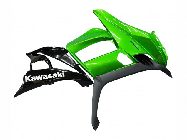 Billige Kawasaki Z1000SX Motorrad Verkleidung 2010-2016 - Glanzendes Schwarz Matt Schwarz Grun