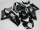 Billige Suzuki GSXR 1000 Motorrad Verkleidung 2007-2008 - Glanzendes Schwarz Matt Schwarz Weiss