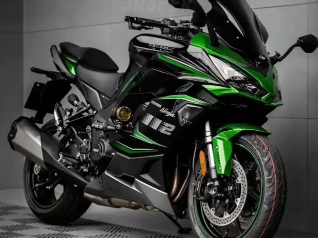 Billige Kawasaki Z1000SX Motorrad Verkleidung 2020-2025 - Schwarz Grun Ninja