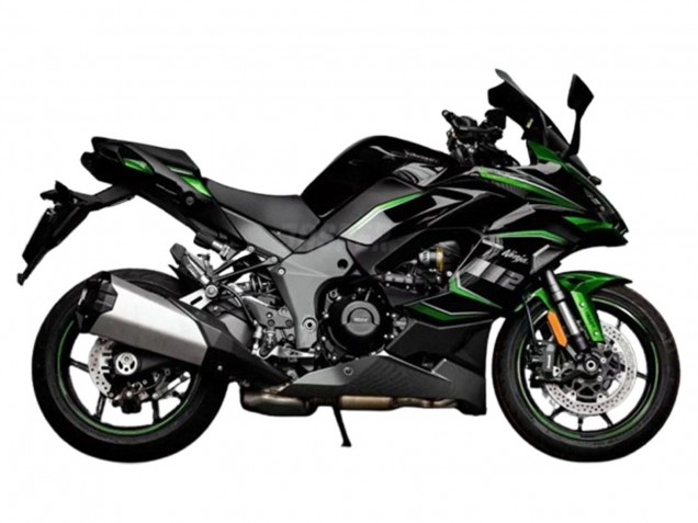 Billige Kawasaki Z1000SX Motorrad Verkleidung 2020-2025 - Schwarz Grun Ninja