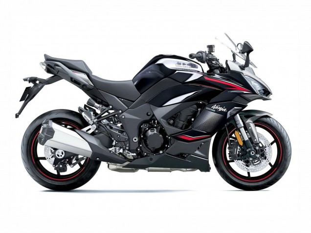 Billige Kawasaki Z1000SX Motorrad Verkleidung 2020-2025 - Schwarz Silber Ninja