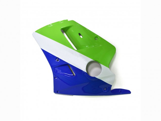 Billige Kawasaki ZXR250 Motorrad Verkleidung 1989-1990 - Grun Weiss Blau