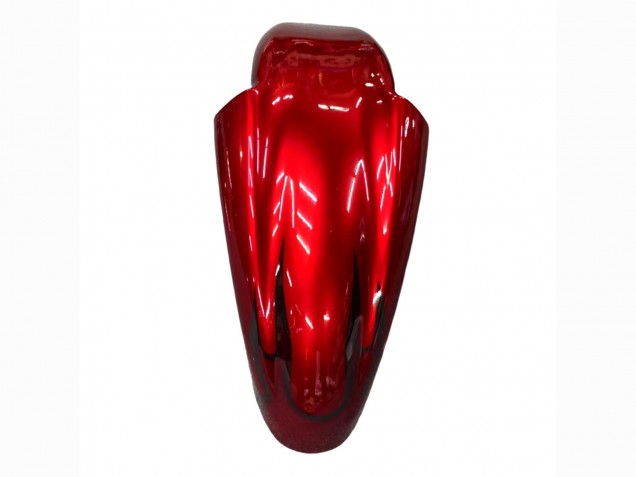 Billige Kawasaki ZZR600 Motorrad Verkleidung 1998-2003 - Rot mit Schwarz Flamme