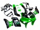 Billige Kawasaki ZZR400 Motorrad Verkleidung 1993-2007 - Grun Glanzendes Schwarz Grun Monster Elf Touch4 Bridgestone