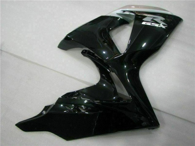 Billige Suzuki GSXR 1000 Motorrad Verkleidung 2009-2016 - Glanzendes Schwarz Silber Weiss