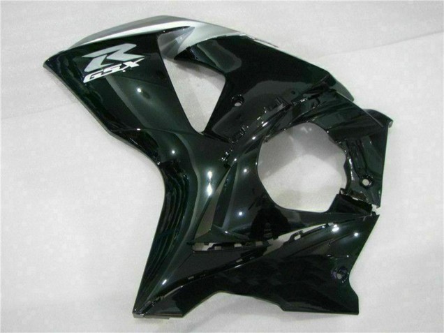 Billige Suzuki GSXR 1000 Motorrad Verkleidung 2009-2016 - Glanzendes Schwarz Silber Weiss