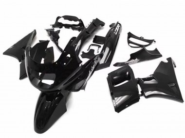 Billige Kawasaki ZZR400 Motorrad Verkleidung 1993-2007 - Glanzendes Schwarz