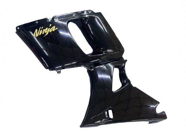 Billige Kawasaki ZZR600 Motorrad Verkleidung 1998-2003 - Glanzendes Schwarz Gold Ninja