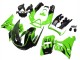 Billige Kawasaki ZZR400 Motorrad Verkleidung 1993-2007 - Grun Glanzendes Schwarz Flamme