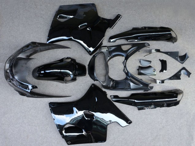 Billige Kawasaki ZZR1100 Motorrad Verkleidung 1993-2003 - Glanzendes Schwarz