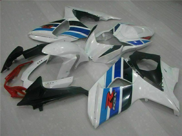 Billige Suzuki GSXR 1000 Komplette Abs Verkleidung 2009-2016 - Weiss Blau Schwarz