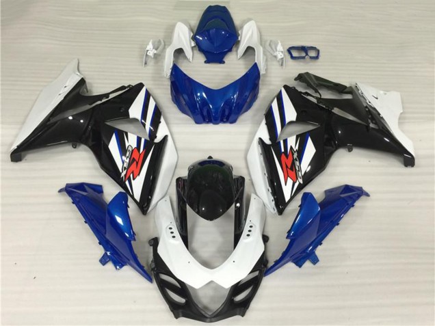 Billige Suzuki GSXR 1000 Komplette Abs Verkleidung Kit 2009-2016 - Weiss Blau Schwarz