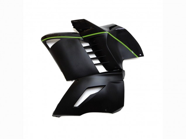 Billige Kawasaki GTR1400/ZG1400 Motorrad Verkleidung 2007-2009 - Matt Schwarz Grun Linie