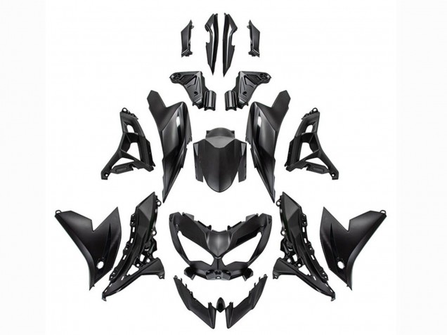Billige Kawasaki Versys 650 Motorrad Verkleidung 2021-2024 - Matt Schwarz