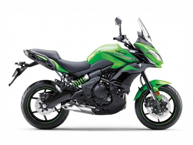 Billige Kawasaki Versys 650 Motorrad Verkleidung 2015-2021 - Grun Schwarz
