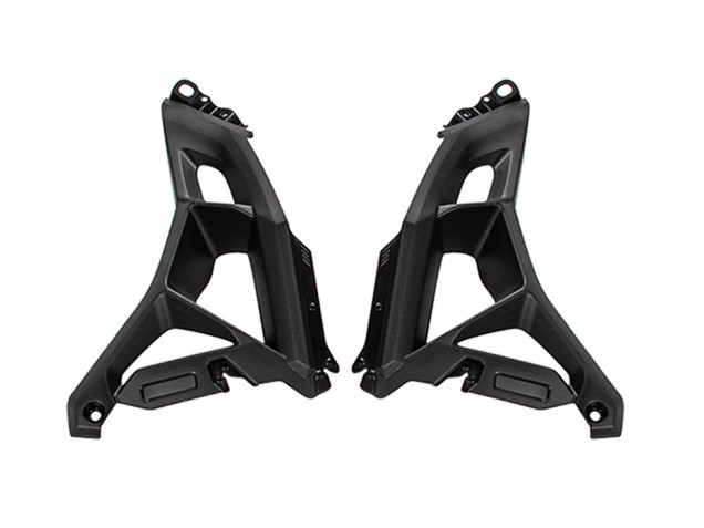 Billige Kawasaki Versys 650 Motorrad Verkleidung 2022-2025 - Grun Glanzendes Schwarz