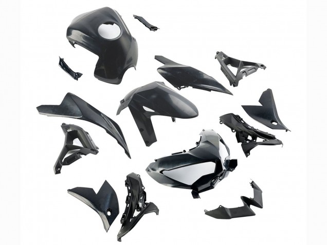 Billige Kawasaki Versys 650 Motorrad Verkleidung 2022-2025 - Glanzendes Schwarz