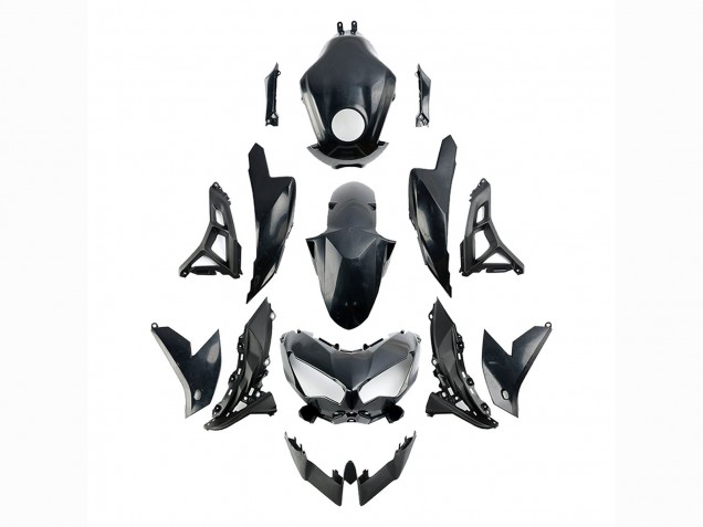 Billige Kawasaki Versys 650 Motorrad Verkleidung 2022-2025 - Glanzendes Schwarz
