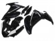 Billige Yamaha FZ6R Motorrad Verkleidung 2009-2015 - Glanzendes Schwarz Weiss