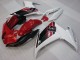 Billige Yamaha FZ6R Motorrad Verkleidung 2009-2015 - Rot Weiss Schwarz 6