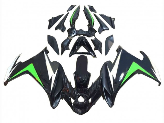Billige Yamaha FZ6R Motorrad Verkleidung 2009-2015 - Schwarz Weiss Grun