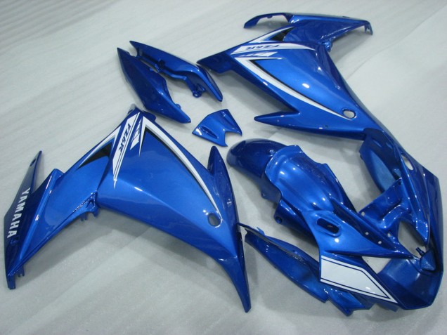 Billige Yamaha FZ6R Motorrad Verkleidung 2009-2015 - Blau Weiss