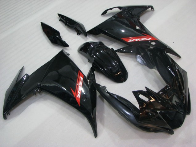 Billige Yamaha FZ6R Motorrad Verkleidung 2009-2015 - Glanzendes Schwarz Rot