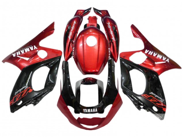 Billige Yamaha YZF600R Thundercat Motorrad Verkleidung 1996-2007 - Rot Schwarz Silber