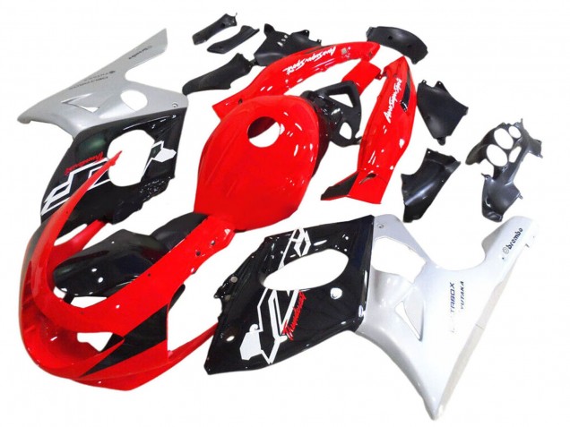 Billige Yamaha YZF600R Thundercat Motorrad Verkleidung 1996-2007 - Rot Schwarz Silber
