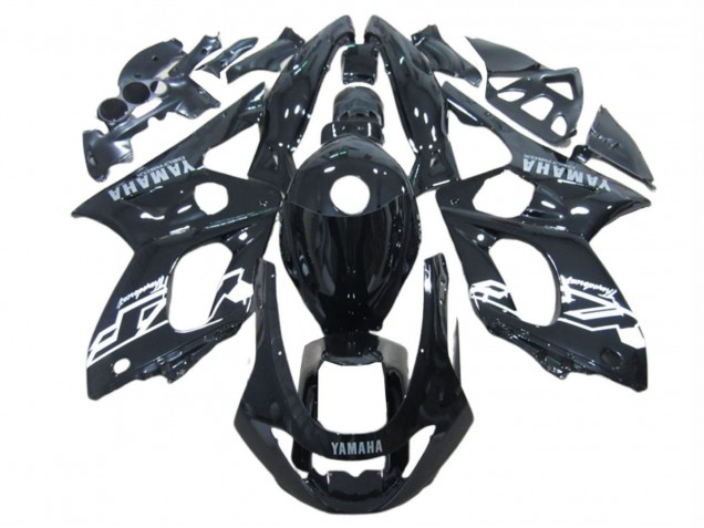 Billige Yamaha YZF600R Thundercat Motorrad Verkleidung 1996-2007 - Glanzendes Schwarz Weiss