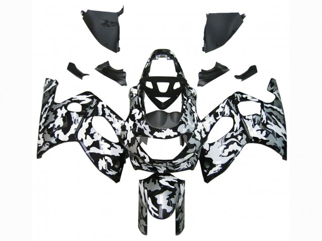 Billige Yamaha YZF600R Thundercat Motorrad Verkleidung 1996-2007 - Schwarz Weiss Grau Camouflage