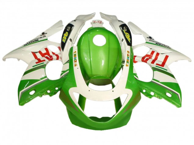 Billige Yamaha YZF600R Thundercat Motorrad Verkleidung 1996-2007 - Weiss Grun Fiat