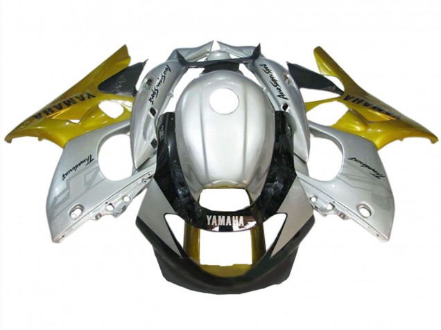 Billige Yamaha YZF600R Thundercat Motorrad Verkleidung 1996-2007 - Silber Gold Glanzendes Schwarz