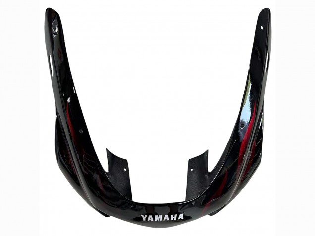 Billige Yamaha YZF 1000R Thunderace Motorrad Verkleidung 1997-2007 - Schwarz mit Dunkel Rot Flamme