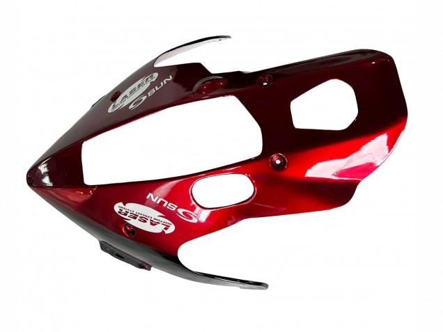 Billige Yamaha YZF 1000R Thunderace Motorrad Verkleidung Kit 1997-2007 - Schwarz mit Rot Flamme