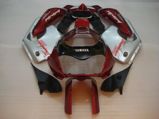Billige Yamaha YZF 1000R Thunderace Motorrad Verkleidung 1997-2007 - Rot Silber Thunderace