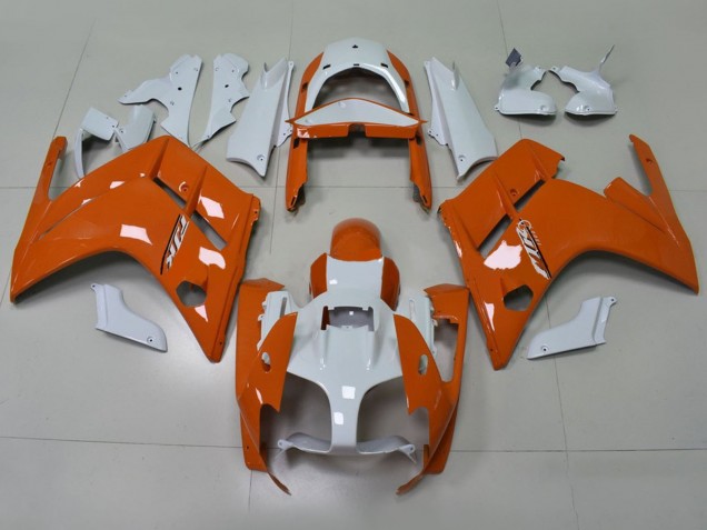 Billige Yamaha FJR1300 Motorrad Verkleidung 2001-2006 - Orange Weiss