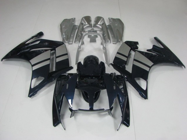 Billige Yamaha FJR1300 Motorrad Verkleidung 2001-2006 - Glanzendes Schwarz Silber