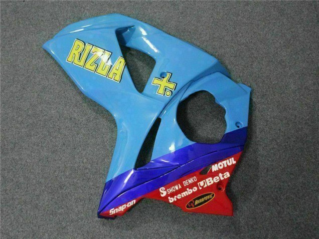 Billige Suzuki GSXR 1000 Motorrad Verkleidung 2009-2016 - Blau Gelb Rizla 19 Rot